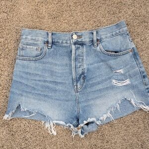 PacSun Denim Blue Ripped Jean Shorts